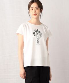 COMME CA ISM / コムサイズム Tシャツ | 花束プリントTシャツ