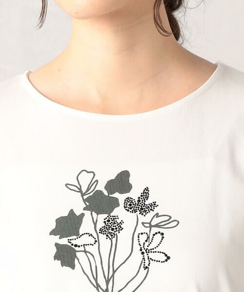 COMME CA ISM / コムサイズム Tシャツ | 花束プリントTシャツ | 詳細6