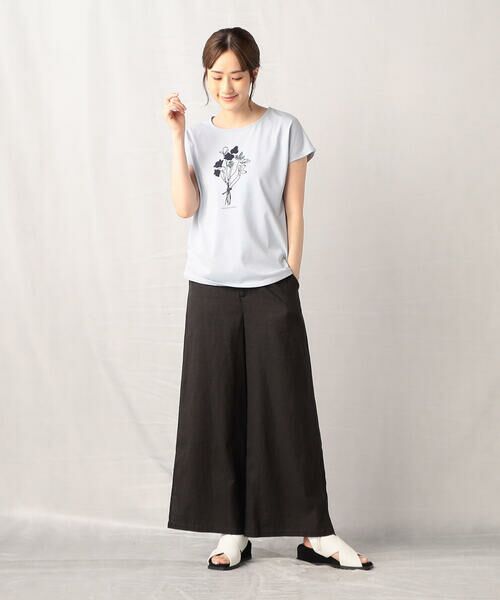 COMME CA ISM / コムサイズム Tシャツ | 花束プリントTシャツ | 詳細14