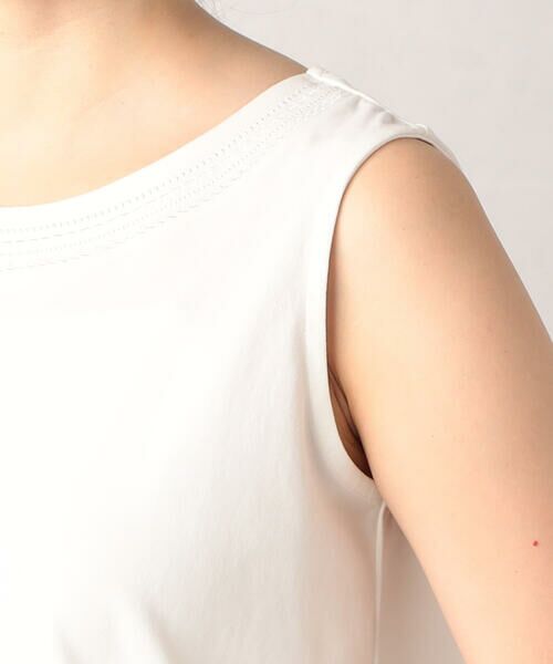 COMME CA ISM / コムサイズム タンクトップ | 刺繍入り ラウンドネック タンクトップ | 詳細8