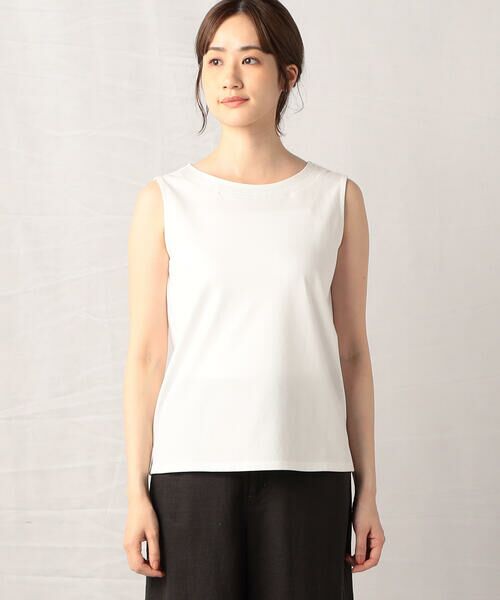 COMME CA ISM / コムサイズム タンクトップ | 刺繍入り ラウンドネック タンクトップ | 詳細4