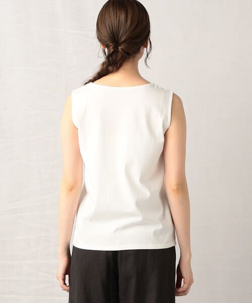 COMME CA ISM / コムサイズム タンクトップ | 刺繍入り ラウンドネック タンクトップ | 詳細6