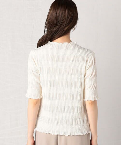 COMME CA ISM / コムサイズム カットソー | シャーリング5分袖カットソー | 詳細6