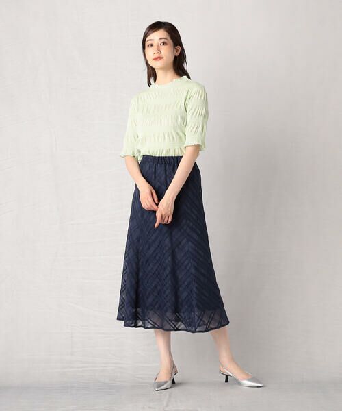 COMME CA ISM / コムサイズム カットソー | シャーリング5分袖カットソー | 詳細14