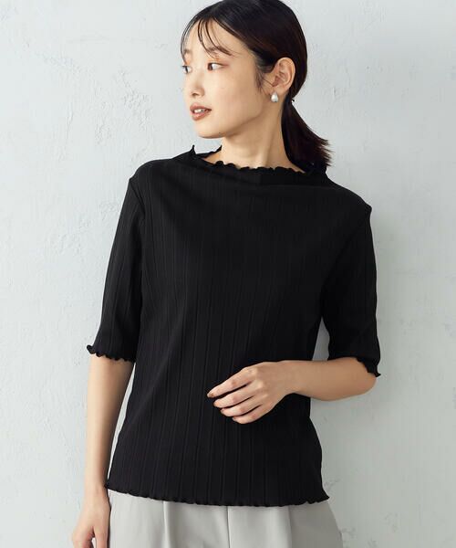 COMME CA ISM / コムサイズム カットソー | ハイネック　リブカットソー | 詳細4