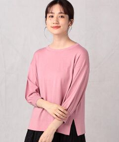 COMME CA ISM / コムサイズム ニット・セーター | 【ウォッシャブル】シルク混　五分袖ニット