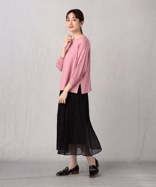 COMME CA ISM / コムサイズム ニット・セーター | 【ウォッシャブル】シルク混　五分袖ニット | 詳細4