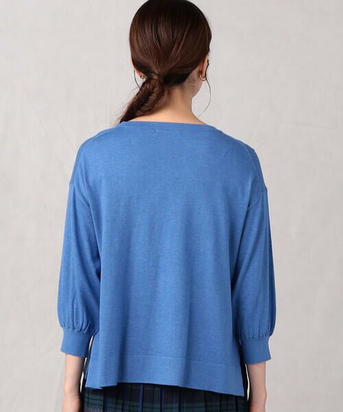 COMME CA ISM / コムサイズム ニット・セーター | 【ウォッシャブル】シルク混　五分袖ニット | 詳細12