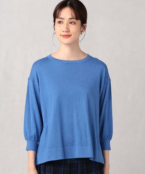 COMME CA ISM / コムサイズム ニット・セーター | 【ウォッシャブル】シルク混　五分袖ニット | 詳細10