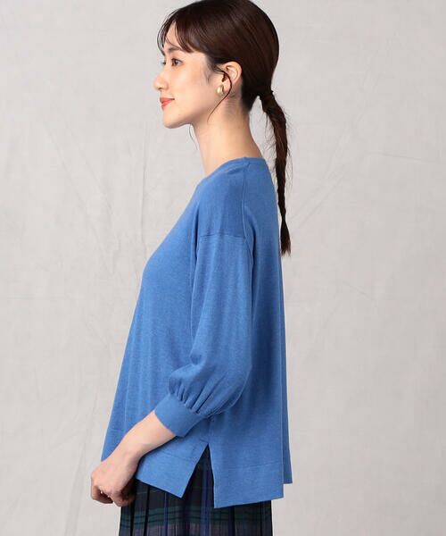 COMME CA ISM / コムサイズム ニット・セーター | 【ウォッシャブル】シルク混　五分袖ニット | 詳細11