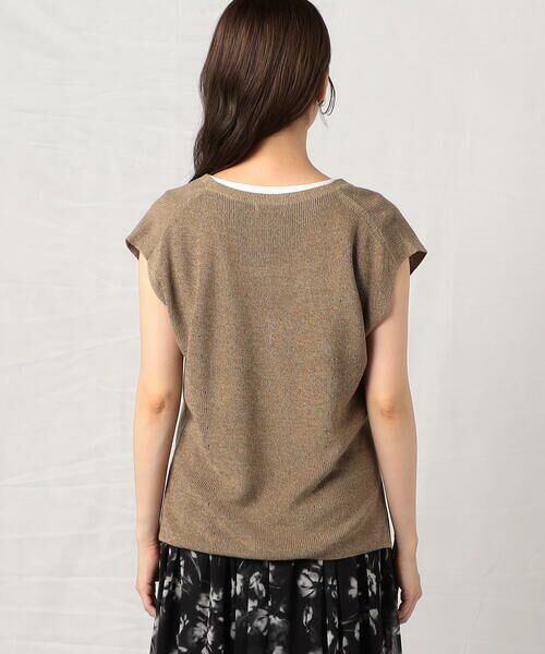 COMME CA ISM / コムサイズム ベスト | 深Vネック MIXニット ベスト | 詳細10