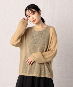 COMME CA ISM / コムサイズム ニット・セーター | モヘア混 ボートネック シアーニット