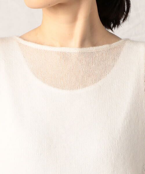 COMME CA ISM / コムサイズム ニット・セーター | モヘア混 ボートネック シアーニット | 詳細8