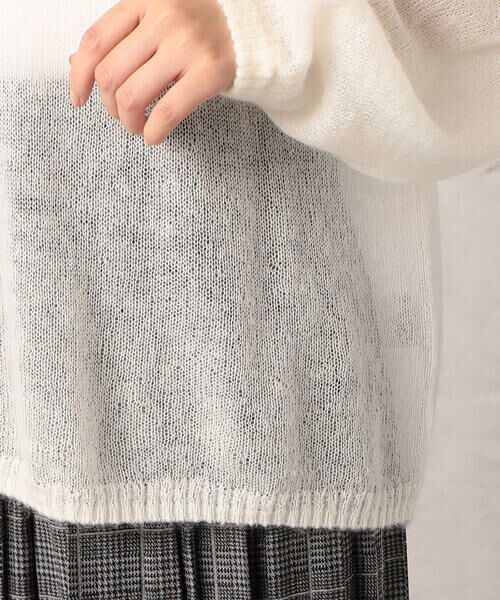 COMME CA ISM / コムサイズム ニット・セーター | モヘア混 ボートネック シアーニット | 詳細10