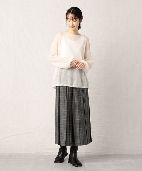 COMME CA ISM / コムサイズム ニット・セーター | モヘア混 ボートネック シアーニット | 詳細2