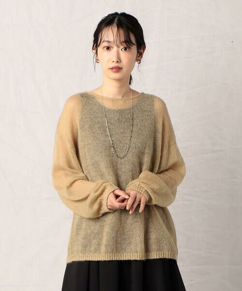 COMME CA ISM / コムサイズム ニット・セーター | モヘア混 ボートネック シアーニット | 詳細18