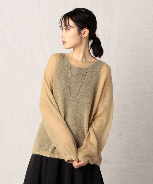 COMME CA ISM / コムサイズム ニット・セーター | モヘア混 ボートネック シアーニット | 詳細19