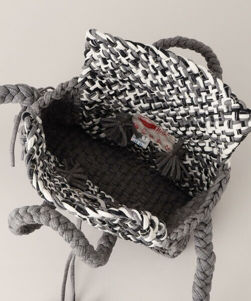 COMME CA ISM / コムサイズム ボストンバッグ | 【アップサイクル】ツィード調　手編みミニボストンショルダー | 詳細7