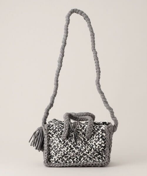 COMME CA ISM / コムサイズム ボストンバッグ | 【アップサイクル】ツィード調　手編みミニボストンショルダー | 詳細2