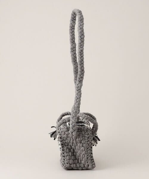 COMME CA ISM / コムサイズム ボストンバッグ | 【アップサイクル】ツィード調　手編みミニボストンショルダー | 詳細4