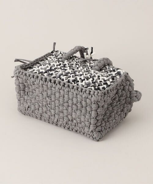 COMME CA ISM / コムサイズム ボストンバッグ | 【アップサイクル】ツィード調　手編みミニボストンショルダー | 詳細6