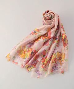 COMME CA ISM / コムサイズム マフラー・ショール・スヌード・ストール | フラワープリントストール