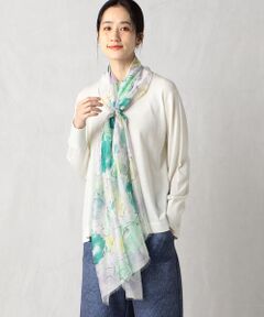 COMME CA ISM / コムサイズム マフラー・ショール・スヌード・ストール | 水彩フラワープリントストール