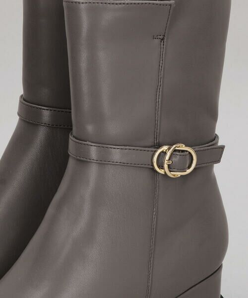 COMME CA ISM / コムサイズム ブーツ（ロング丈） | 飾りベルト付きミドルブーツ | 詳細11