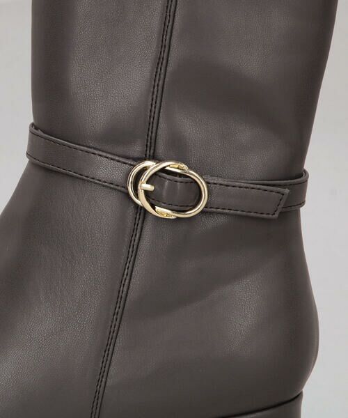 COMME CA ISM / コムサイズム ブーツ（ロング丈） | 飾りベルト付きミドルブーツ | 詳細13