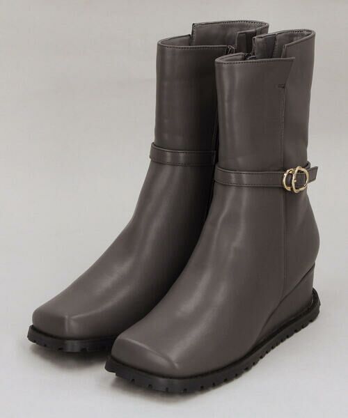 COMME CA ISM / コムサイズム ブーツ（ロング丈） | 飾りベルト付きミドルブーツ | 詳細6