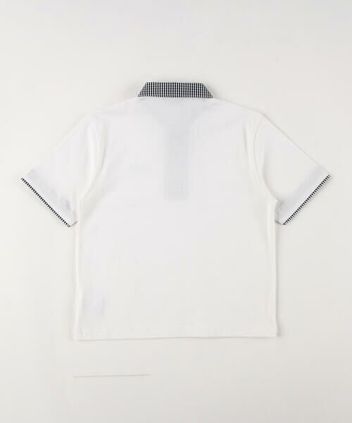 COMME CA ISM / コムサイズム ポロシャツ | ギンガムチェック使い 半袖ポロシャツ | 詳細2