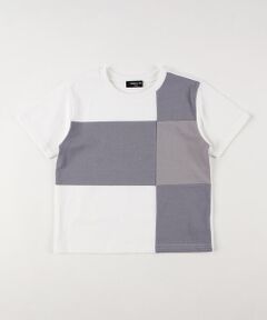 COMME CA ISM / コムサイズム Tシャツ | パッチワーク半袖Tシャツ