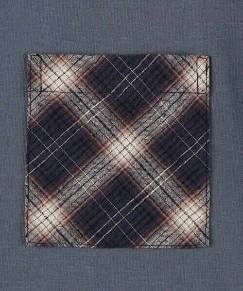 COMME CA ISM / コムサイズム Tシャツ | くしゅっとチェック 半袖切り替えTシャツ | 詳細10