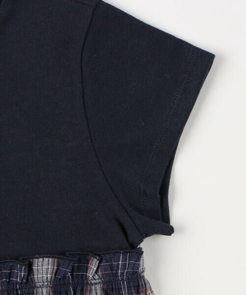 COMME CA ISM / コムサイズム Tシャツ | くしゅっとチェック チュニックTシャツ | 詳細6