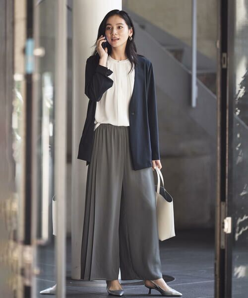 COMME CA ISM / コムサイズム ノーカラージャケット | 【UVカット・吸水速乾・接触冷感】kireri ノーカラージャケット / セットアップ対応 | 詳細2