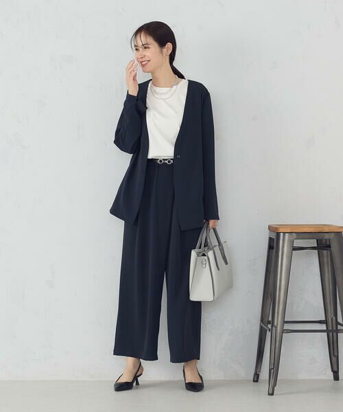 COMME CA ISM / コムサイズム ノーカラージャケット | 【UVカット・吸水速乾・接触冷感】kireri ノーカラージャケット / セットアップ対応 | 詳細3