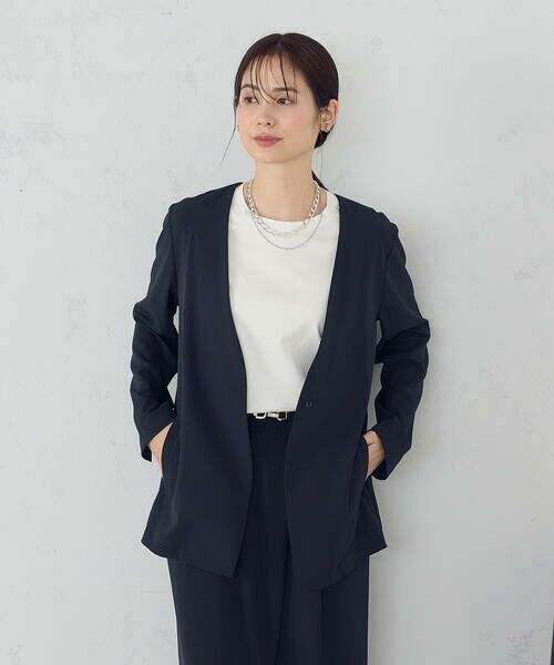 COMME CA ISM / コムサイズム ノーカラージャケット | 【UVカット・吸水速乾・接触冷感】kireri ノーカラージャケット / セットアップ対応 | 詳細6