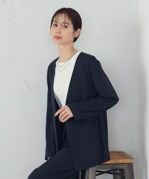 COMME CA ISM / コムサイズム ノーカラージャケット | 【UVカット・吸水速乾・接触冷感】kireri ノーカラージャケット / セットアップ対応 | 詳細8