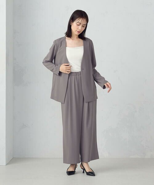 COMME CA ISM / コムサイズム ノーカラージャケット | 【UVカット・吸水速乾・接触冷感】kireri ノーカラージャケット / セットアップ対応 | 詳細12