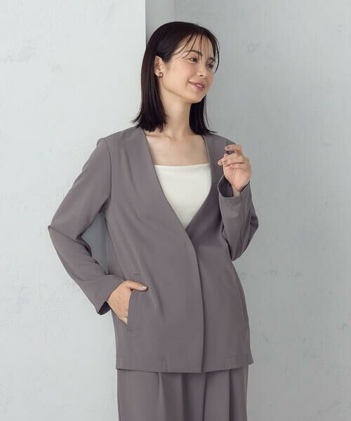 COMME CA ISM / コムサイズム ノーカラージャケット | 【UVカット・吸水速乾・接触冷感】kireri ノーカラージャケット / セットアップ対応 | 詳細15