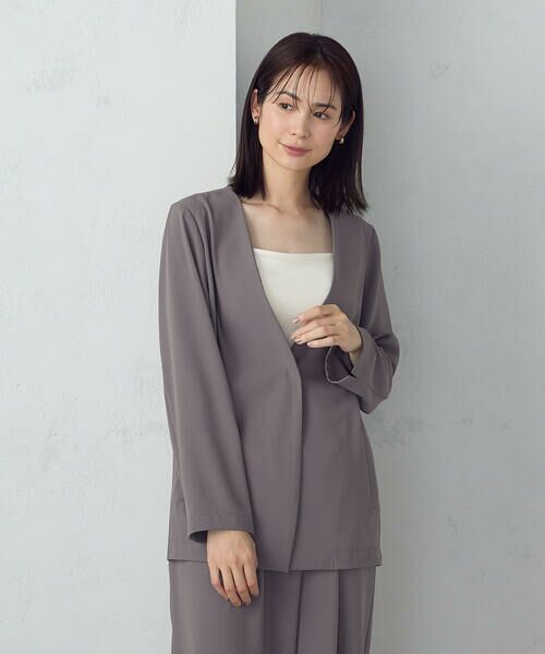 COMME CA ISM / コムサイズム ノーカラージャケット | 【UVカット・吸水速乾・接触冷感】kireri ノーカラージャケット / セットアップ対応 | 詳細16