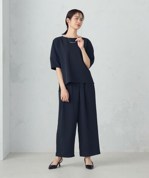 COMME CA ISM / コムサイズム その他パンツ | 【UVカット・吸水速乾・接触冷感】kireri ラップ風ワイドパンツ / セットアップ対応 | 詳細2