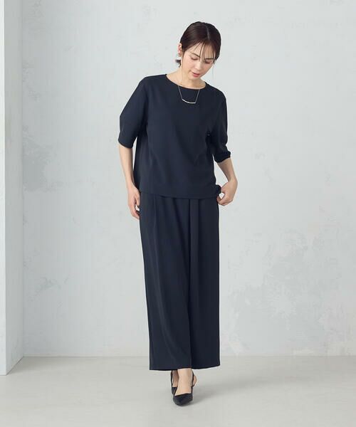 COMME CA ISM / コムサイズム その他パンツ | 【UVカット・吸水速乾・接触冷感】kireri ラップ風ワイドパンツ / セットアップ対応 | 詳細3