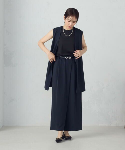 COMME CA ISM / コムサイズム その他パンツ | 【UVカット・吸水速乾・接触冷感】kireri ラップ風ワイドパンツ / セットアップ対応 | 詳細5