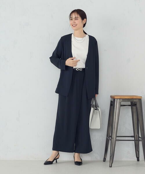 COMME CA ISM / コムサイズム その他パンツ | 【UVカット・吸水速乾・接触冷感】kireri ラップ風ワイドパンツ / セットアップ対応 | 詳細7