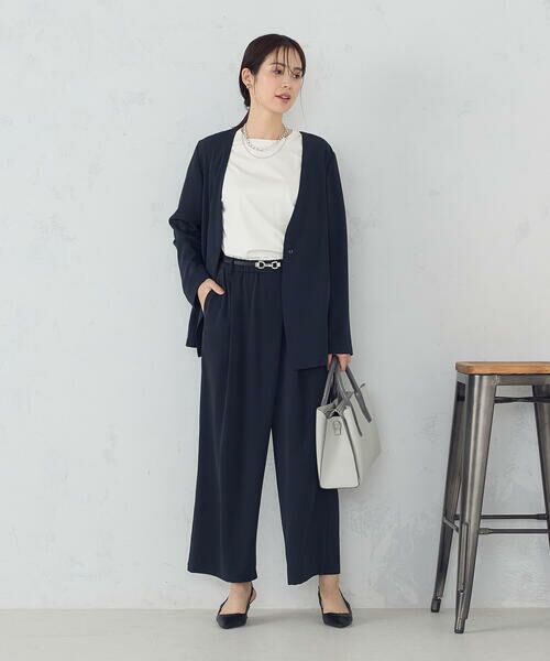 COMME CA ISM / コムサイズム その他パンツ | 【UVカット・吸水速乾・接触冷感】kireri ラップ風ワイドパンツ / セットアップ対応 | 詳細8