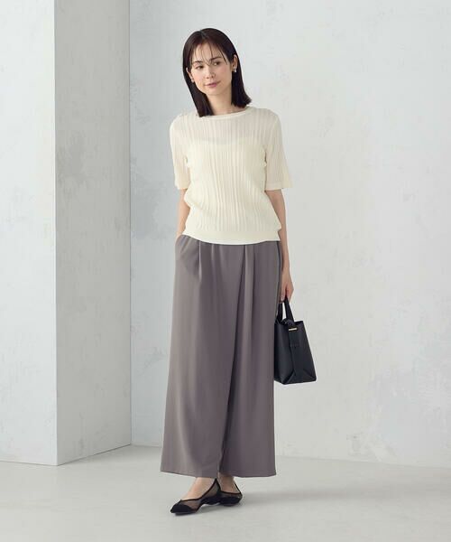 COMME CA ISM / コムサイズム その他パンツ | 【UVカット・吸水速乾・接触冷感】kireri ラップ風ワイドパンツ / セットアップ対応 | 詳細11