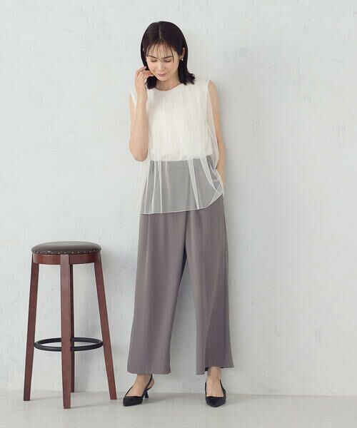 COMME CA ISM / コムサイズム その他パンツ | 【UVカット・吸水速乾・接触冷感】kireri ラップ風ワイドパンツ / セットアップ対応 | 詳細17