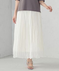 COMME CA ISM / コムサイズム ロング・マキシ丈スカート | シフォンジョーゼット クリンクルプリーツスカート