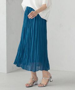 COMME CA ISM / コムサイズム ロング・マキシ丈スカート | シフォンジョーゼット クリンクルプリーツスカート